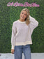 Two Tone Crewneck Sweater/ Lavender