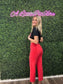 JB HIGH-WAISTED RED CROPPED JEANS