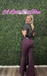 Zenana Eggplant Bell Bottoms