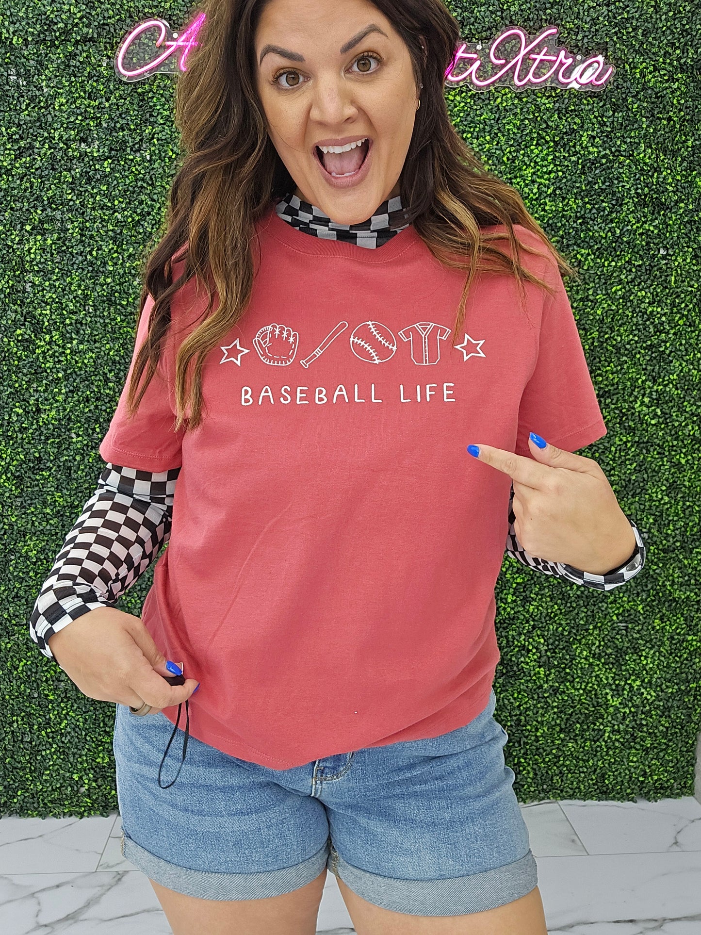 Baseball Life Embroidered