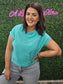 MINT BOXY COTTON TEE