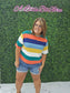 Multicolor Block Short Top