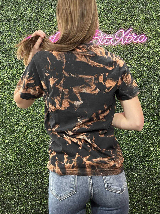 Black Bleached Tee