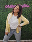 YELLOW PATCHWORK SHACKET