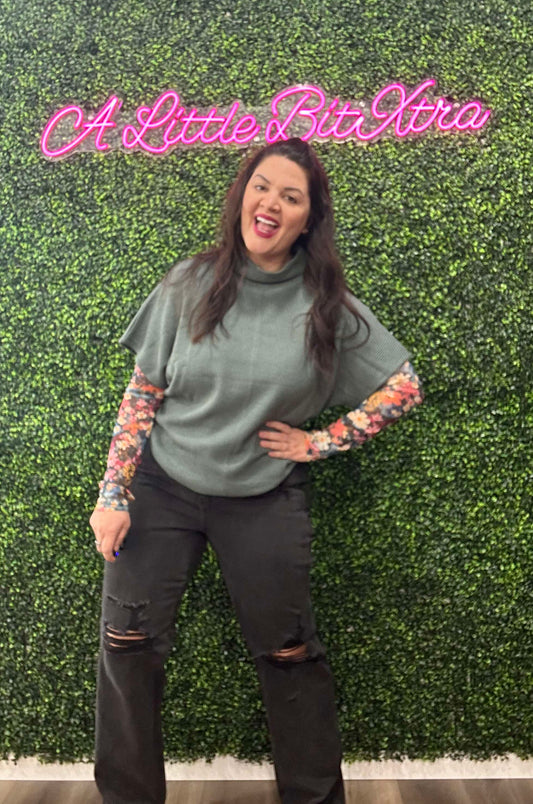 ASH JADE MOCK NECK SWEATER