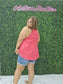 SUMMER KINGSLEY TANK: CORAL