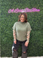 LIGHT OLIVE MOCK NECK SWEATER