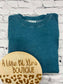 EXPOSED SEAM BLUE SWEATSHIRT
