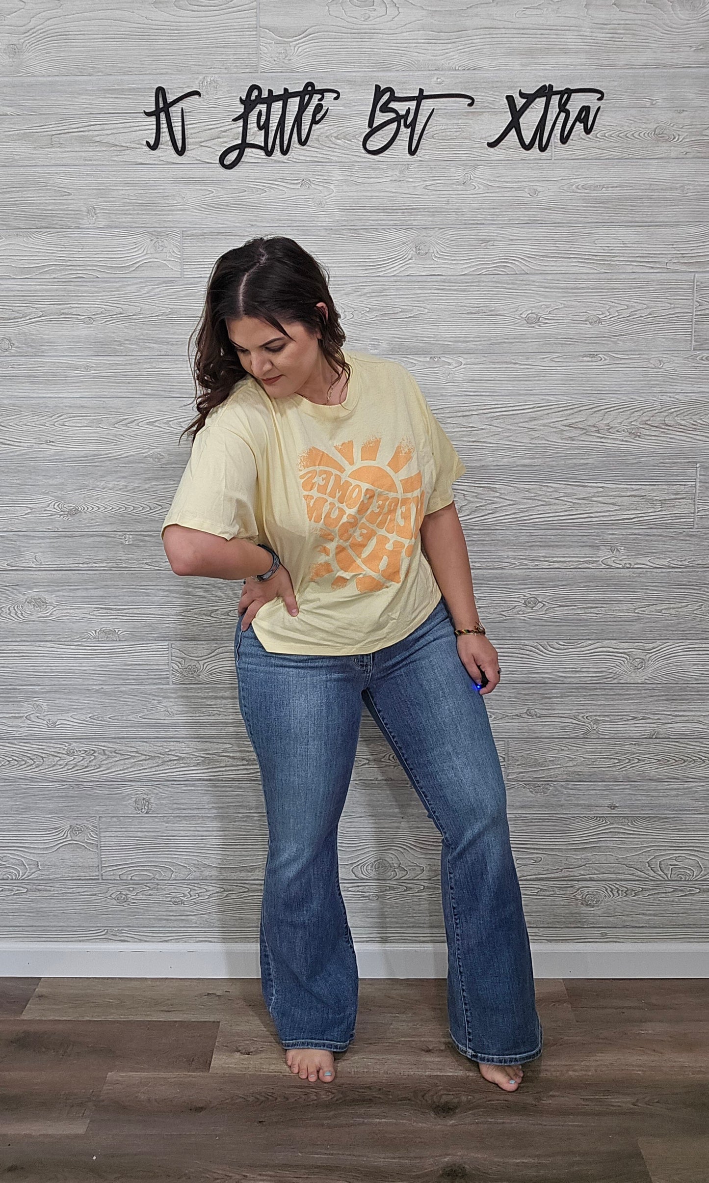 JB HIGH-WAISTED FLARE WITH TINT JEANS