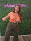 JB HIGH-WAISTED RETRO WIDE LEOPARD PRINT JEANS