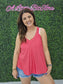 SUMMER KINGSLEY TANK: CORAL