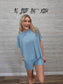 Dusty Teal Soft Melange Hacci Set