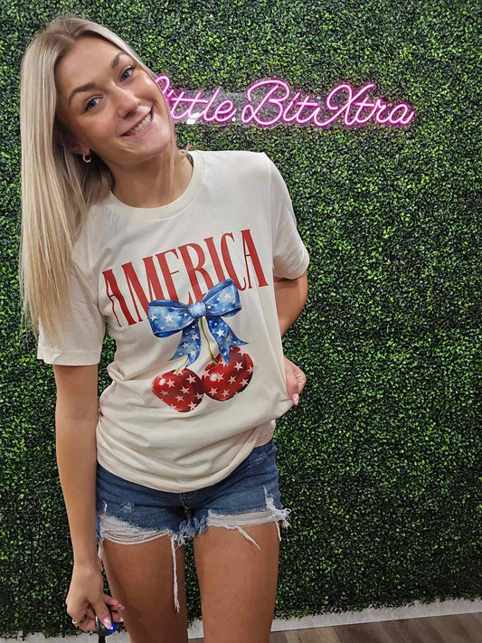 America Cherry Tee