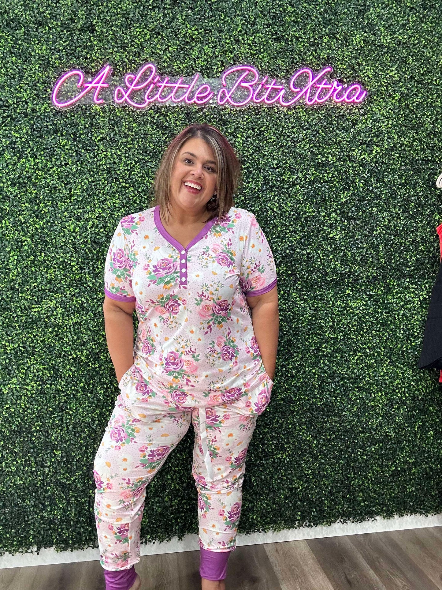Lavender Floral Pajamas