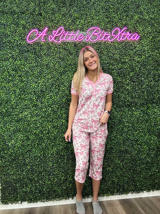 Bow Capri Pajamas