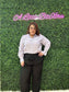 Black Pleated Wide Leg Pants