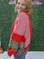 GAMEDAY THEME STRIPE MIX AND MATCH TOP: RED