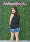Jersey Black Tank Top