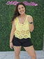 Crochet Tank Top: Yellow