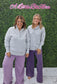 Fleece Half Snap Button Hoodie- Heather Grey