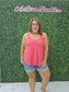 SUMMER KINGSLEY TANK: CORAL