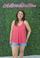 SUMMER KINGSLEY TANK: CORAL