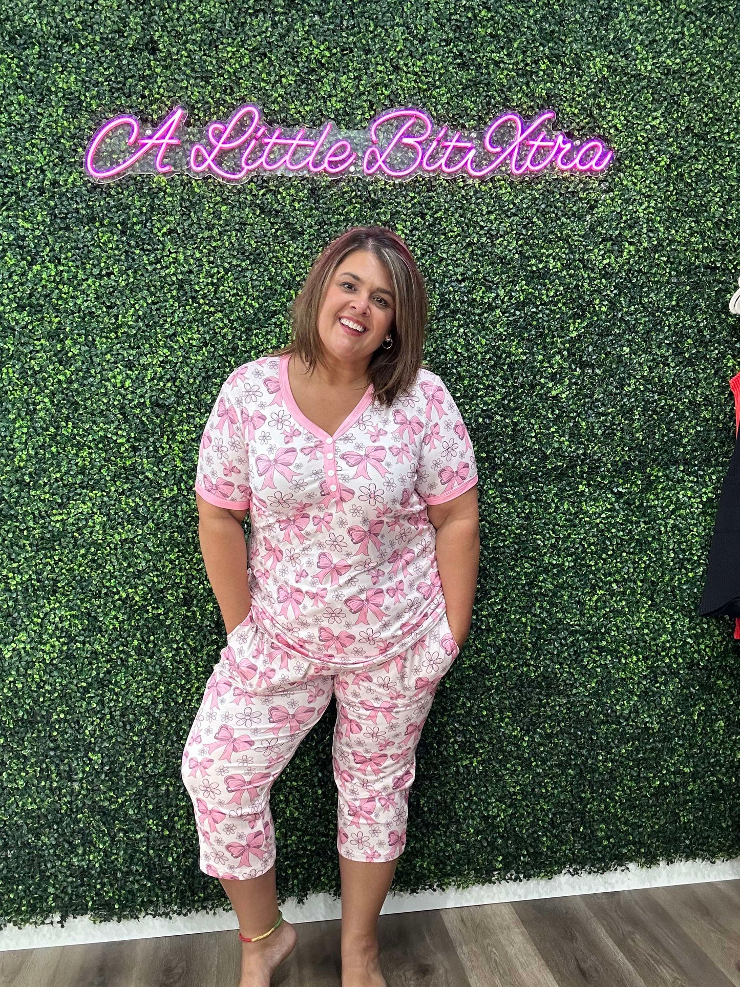 Bow Capri Pajamas