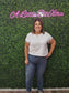 WHITE BOXY COTTON TEE
