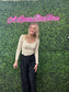 Black Pleated Wide Leg Pants