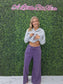 Lavender Wide Leg Sweatpants
