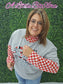 Red Checkered Mesh Top