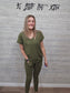 OLIVE JOGGER PAJAMAS