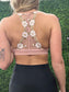 Feminine & Cute Floral Lattice Bralette – Pink