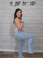 JB HIGH-WAISTED TUMMY CONTROL VINTAGE WASH SIDE SLIT JEANS