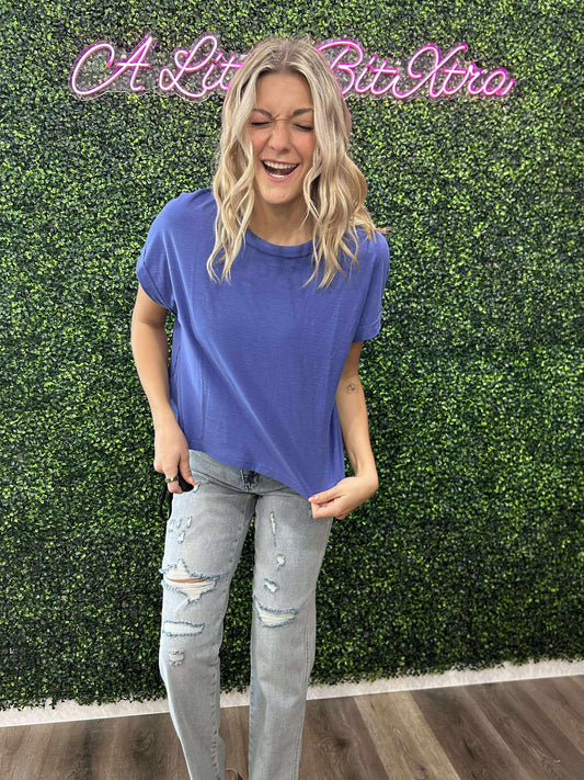 MARLIN BOXY COTTON TEE