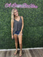 CHARCOAL LACE TANK