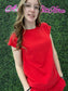 French Terry Set / Ruby Red