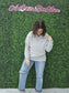 Isabella Half Zip Pullover Spring: Gray