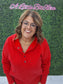Fleece Half Snap Button Hoodie- Ruby