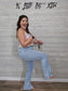 JB HIGH-WAISTED TUMMY CONTROL VINTAGE WASH SIDE SLIT JEANS