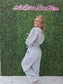 Light Grey Wide Leg Sweatpants