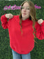 Mock Neck Sweatshirt (red)