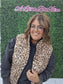 LEOPARD PRINT QUILTED VEST: LEOPARD/BLACK