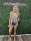 TAN LACE TANK