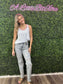 KNIT HEM TWO TONE TANK