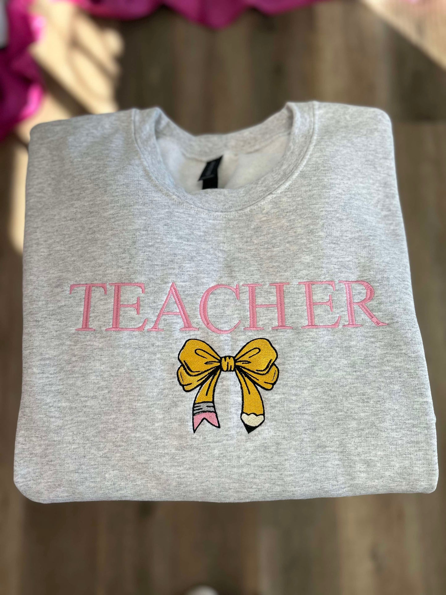 Teacher Pencil Bow