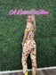 Yellow Floral Cow Pajamas