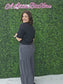 WIDE LEG PANTS CHARCOAL