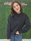 Mock Neck Sweatshirt (black)