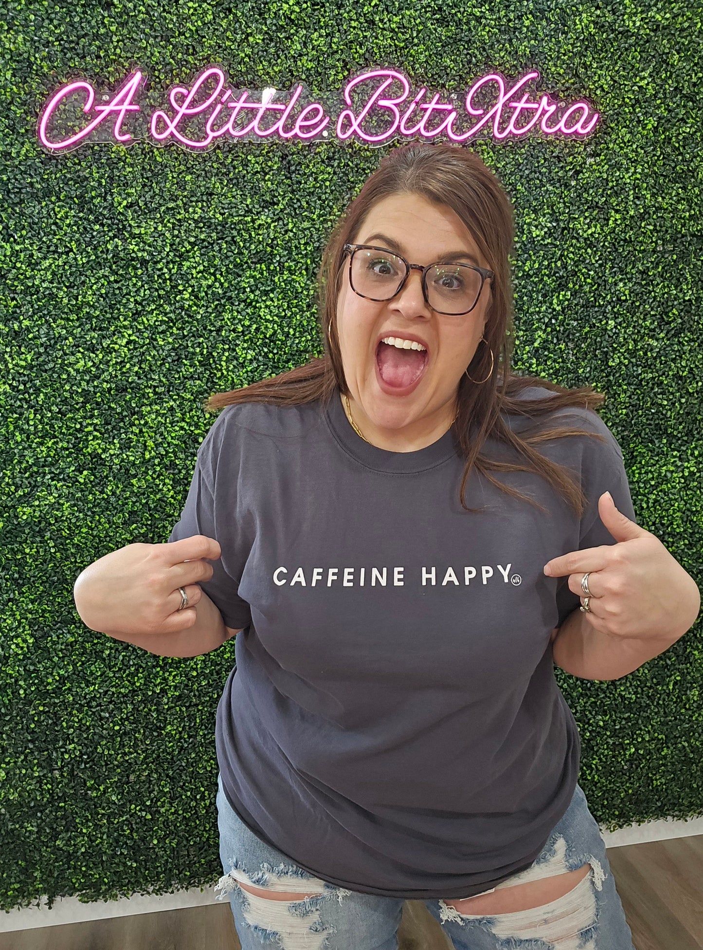 Caffeine Happy Graphic Tee